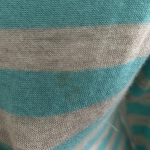 J. CREW BLUE, WHITE, AND A GREEN NECKLINE - Picture 3 of 5